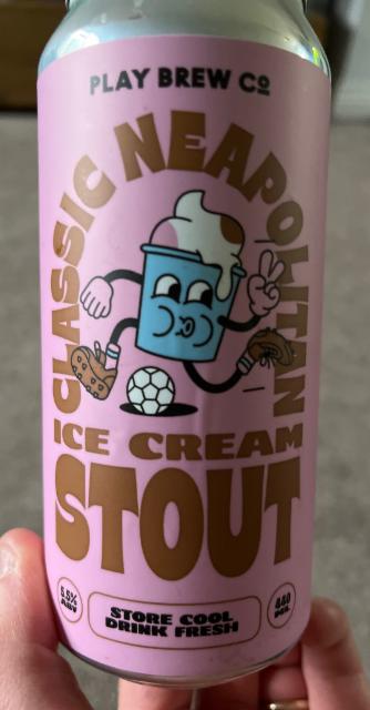 Classic Neopolitan Ice Cream Stout 5.5%, Play Brew Co, England