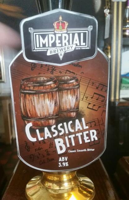 Classical Bitter 3.9%, Imperial Brewery, England