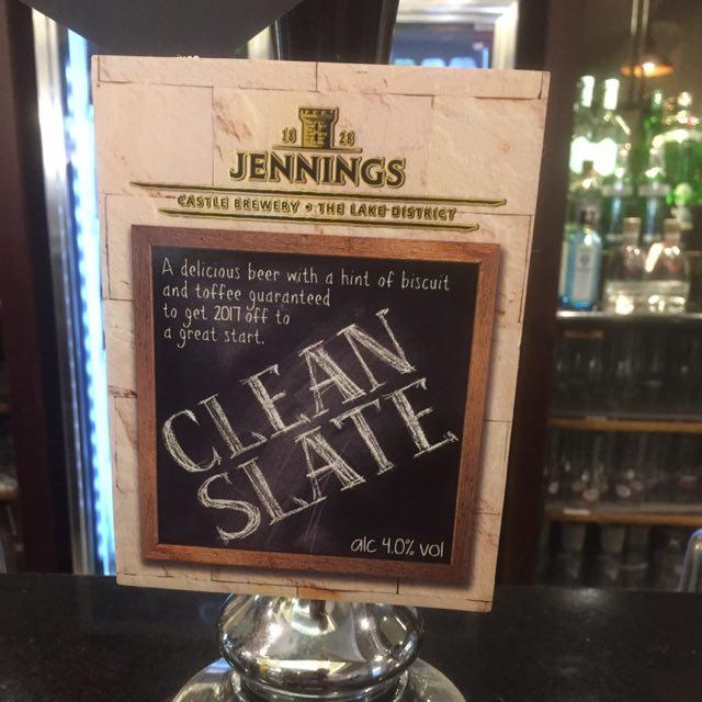 Clean Slate 4.0%, Jennings Brewery, England