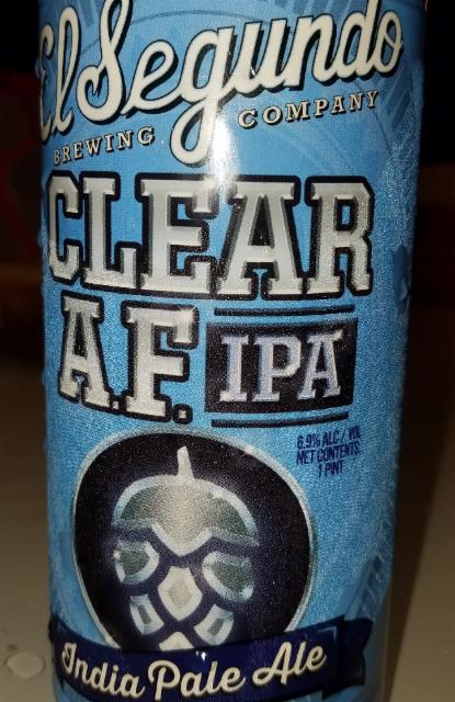 clear af ipa 7.0%, El Segundo Brewing Company, United States