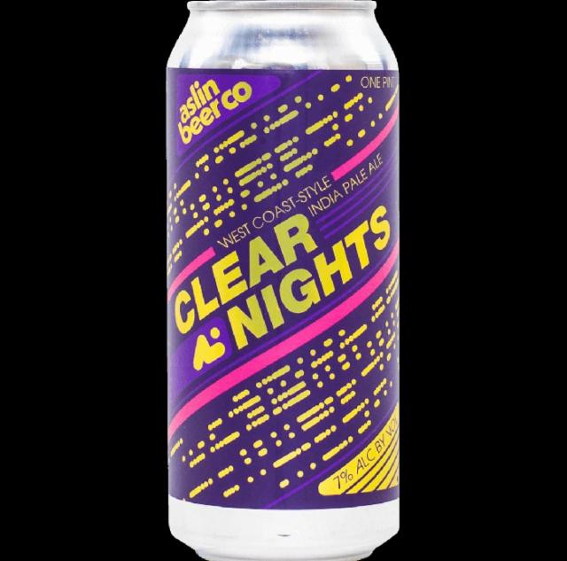 Clear Nights 7.0%, Aslin Beer Company, United States