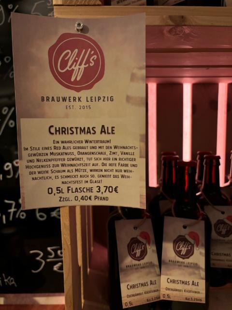 Cliff's Christmas Ale 5.2%, Cliff's Brauwerk, Germany