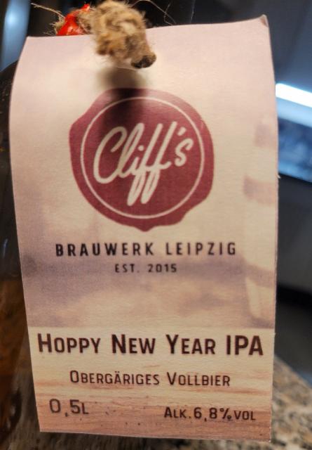 Cliff's Hoppy New Year IPA Edition 2025 6.8%, Cliff's Brauwerk, Germany