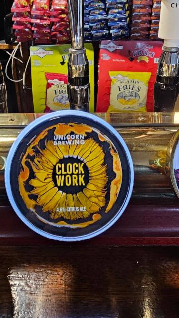 Clock work 4.6%, Unicorn Brewing, England