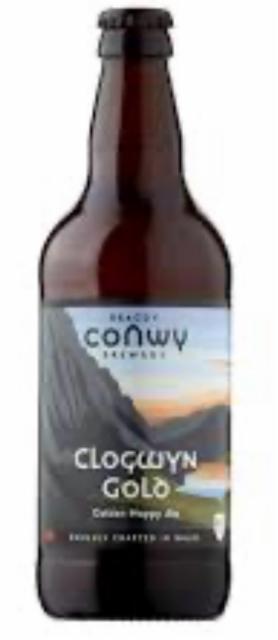 Clogwyn gold 4.0%, Conwy Brewery, Wales