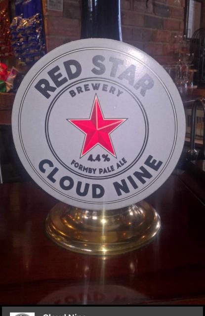 Cloud Nine 4.4%, Red Star Brewery (Formby) Ltd, England