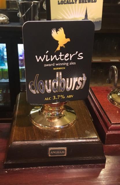 Cloudburst 3.7%, Mr Winter's (Winter's Brewing Co.), England