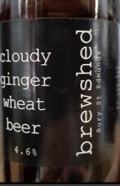 Cloudy Ginger Wheat Beer 4.6%, Brewshed, England