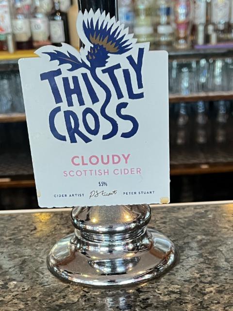 Cloudy Scottish Cider 5.5%, Thistly Cross Cider, Scotland