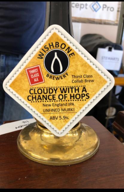 Cloudy With A Chance Of Hops 5.9%, Wishbone Brewery, England