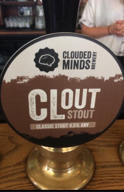 Clout Stout 4.5%, Clouded Minds Brewery, England