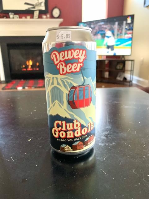 Club Gondola 8.0%, Dewey Beer Company, United States
