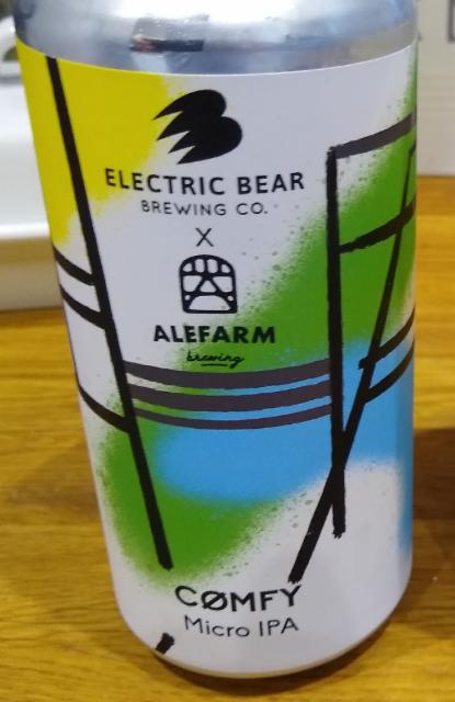 Cømfy Micro IPA 3.4%, Electric Bear Brewing Co., England