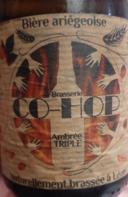 Co-Hop Ambrée Triple 7.6%, Brasserie Co-Hop, France