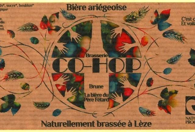 Co-Hop Brune La bière du Père Fétard 6.6%, Brasserie Co-Hop, France
