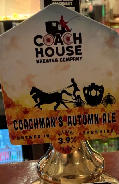 Coachman's Autumn Ale 3.9%, The Coach House Brewing Co, England