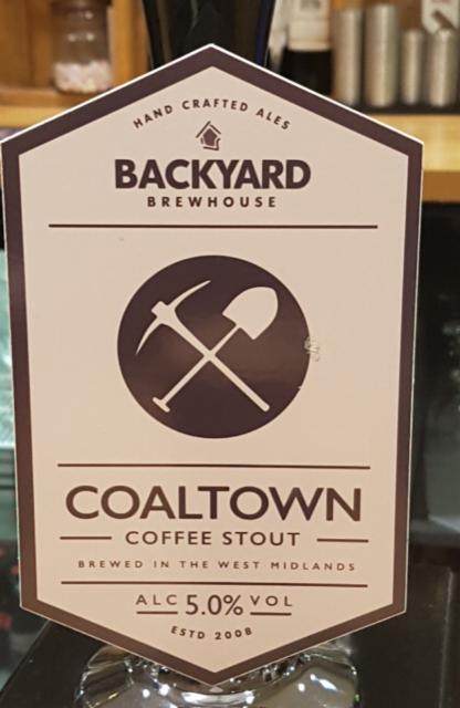 Coaltown 5.0%, Backyard Brewhouse, England