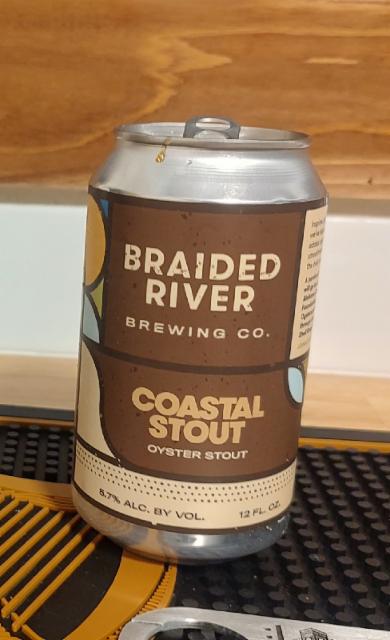 Coastal Stout 5.7%, Braided River Brewing Co, United States