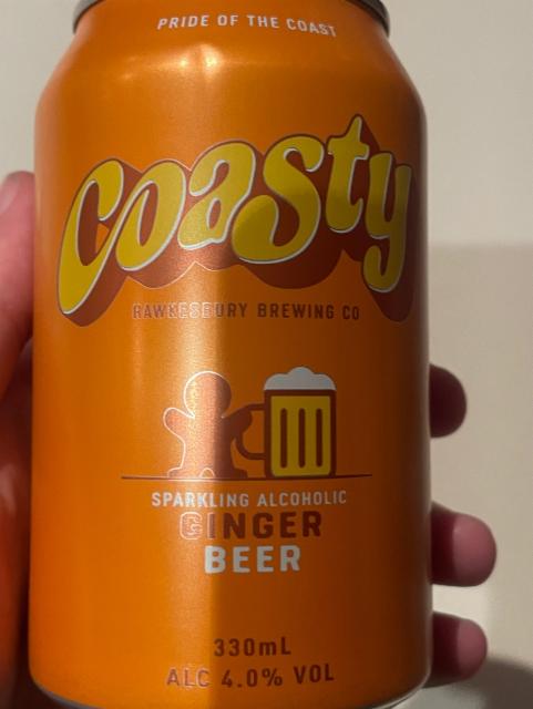 Coasty Ginger Beer 4.0%, Hawkesbury Brewing Co, Australia