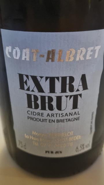 Coat Albret Extra Brut 6.5%, Cidrerie Coat-Albret, France