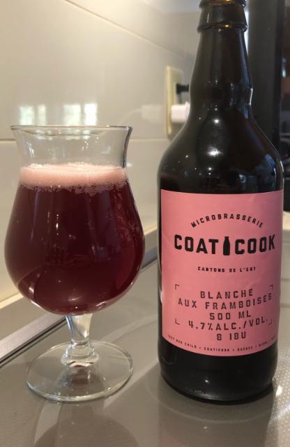 Coaticook Blanche aux Framboises 4.7%, Microbrasserie Coaticook, Canada
