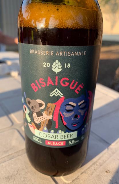 Cobar beer 5.8%, Brasserie Bisaiguë Kaysersberg, France