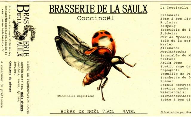 Coccinoël 7.0%, Brasserie De La Saulx, France