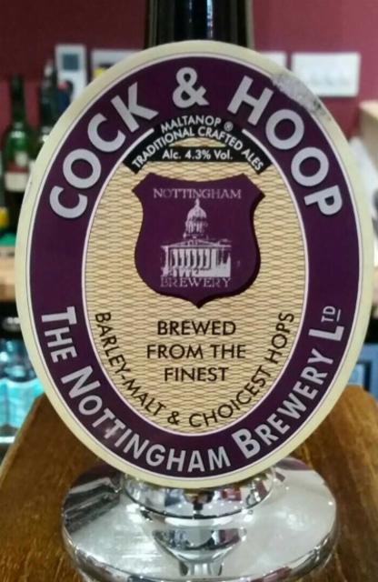 Cock & Hoop 4.3%, Nottingham Brewery, England