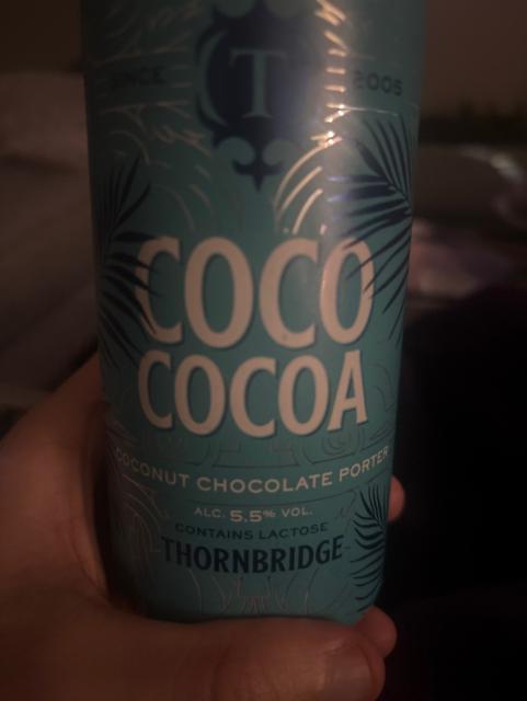 Coco cocoa coconut chocolate, Thornbridge Brewery