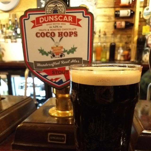 Coco hops stout, Dunscar Bridge Brewery