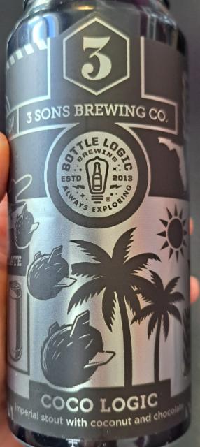 Coco Logic 10.0%, 3 Sons Brewing Company, United States