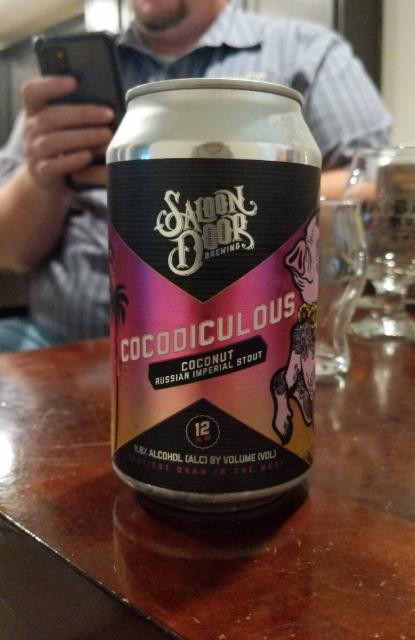 Cocodiculous 11.8%, Saloon Door Brewing, United States
