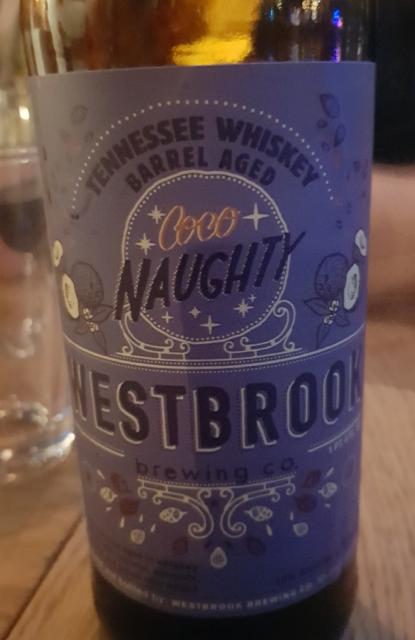CocoNaughty Tennessee Whiskey Barrel Aged (2019) 10.0%, Westbrook Brewing, United States