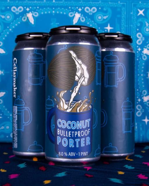 Coconut Bulletproof Porter 8.0%, Cellarmaker Brewing Company, United States