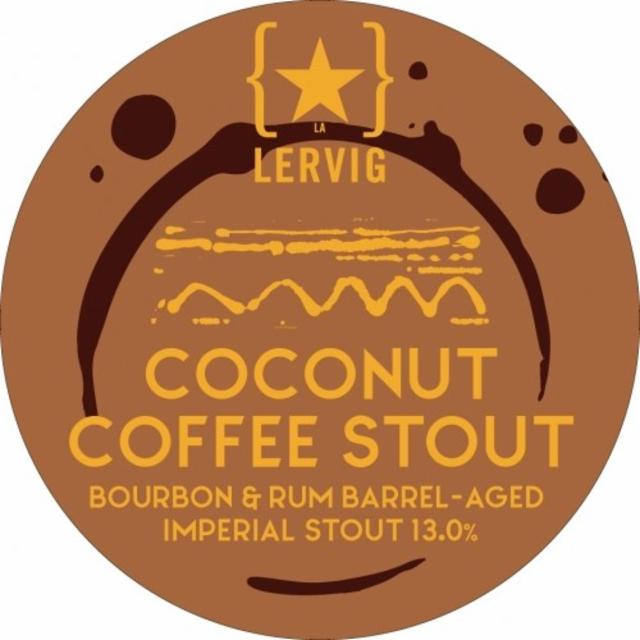 Coconut Coffee Stout By Rackhouse 12.8%, Lervig Aktiebryggeri, Norway