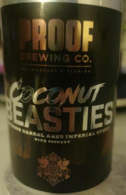 Coconut Dark Beasties 12.5%, Proof Brewing Company, United States