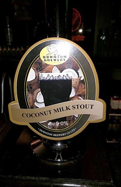 Coconut Milk Stout 5.0%, Downton Brewery, England