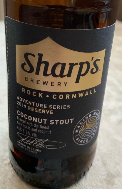 Coconut Stout 5.2%, Sharp's Brewery, England