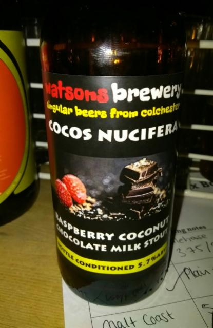 Cocos Nucifera 5.7%, Watsons Brewery, England