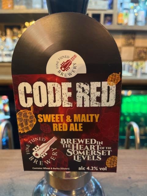 Code Red 4.2%, Fine Tuned Brewery, England