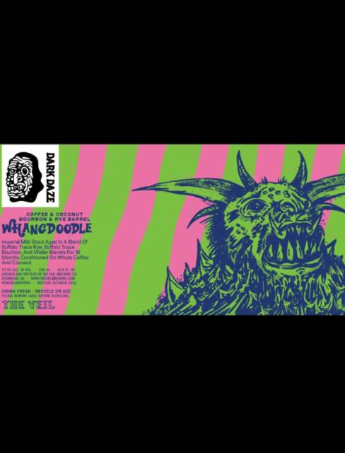 Coffee & Coconut Bourbon & Rye Barrel Whangdoodle 11.5%, The Veil Brewing Co., United States