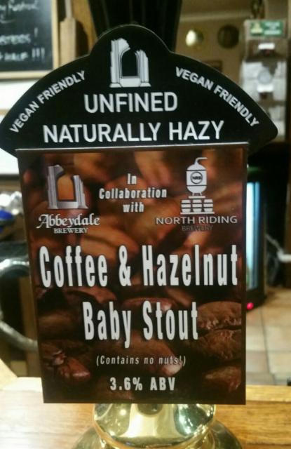 Coffee & Hazelnut Baby Stout 3.6%, Abbeydale Brewery, England