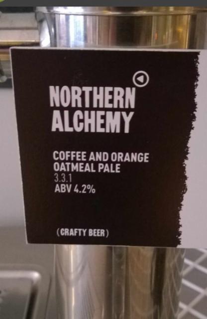 Coffee And Orange Oatmeal Pale 4.2%, Northern Alchemy, England