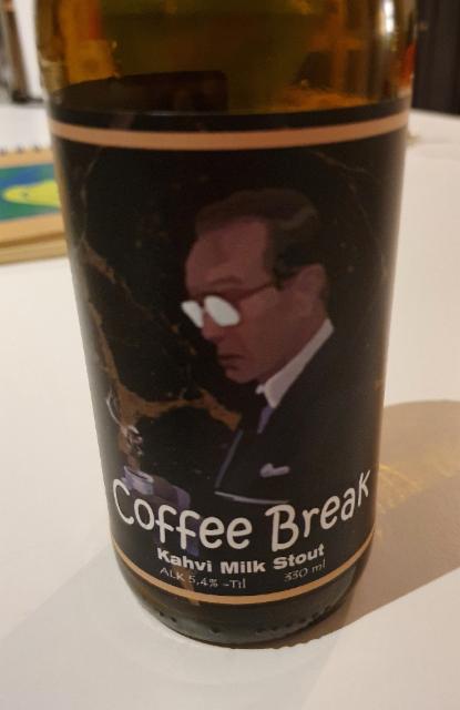 Coffee Break Kahvi Milk Stout 5.4%, Panimoyhtiö X, Finland