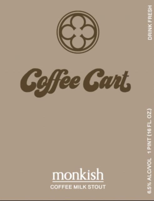 Coffee Cart 6.5%, Monkish Brewing Company, United States