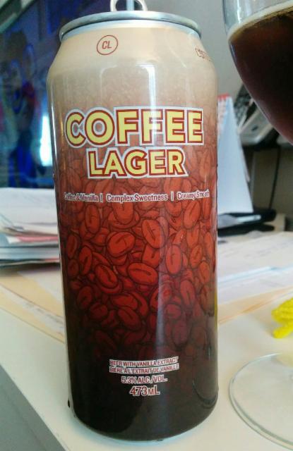 Coffee Lager 5.3%, Side Launch Brewing Company, Canada