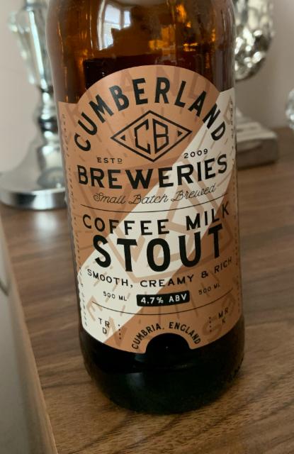 Coffee Milk Stout 4.7%, Cumberland Breweries Ltd, England