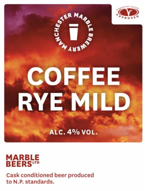 Coffee Rye Mild 4.0%, Manchester Marble Brewery, England
