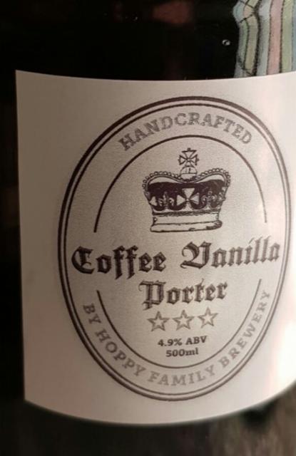 Coffee Vanilla Porter 4.9%, Hoppy Family Brewery, England