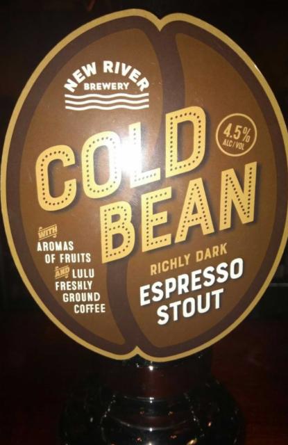 Cold Bean 4.5%, New RIver Brewery, England